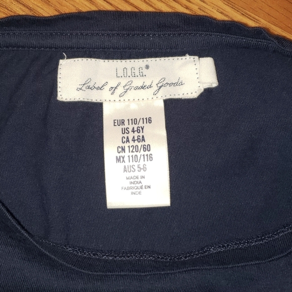 L.O.G.G "Think Happy Be Happy" Shirt (Size US4-6Y) - Picture 2 of 2